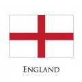 England flag logo decal sticker