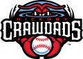 Hickory Crawdads 2016-Pres Primary Logo Sticker Heat Transfer