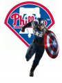 Philadelphia Phillies Captain America Logo Sticker Heat Transfer