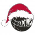 Toronto Raptors Basketball Christmas hat logo Sticker Heat Transfer