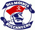 Des Moines Buccaneers 1980 81-2004 05 Primary Logo decal sticker