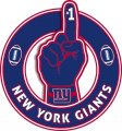 Number One Hand New York Giants logo decal sticker