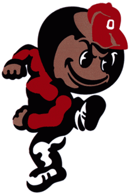 Ohio State Buckeyes 1981-1994 Mascot Logo decal sticker