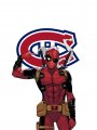 Montreal Canadiens Deadpool Logo Sticker Heat Transfer