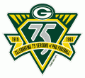 Green Bay Packers 1993 Anniversary Logo Sticker Heat Transfer
