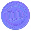 Minnesota Twins Colorful Embossed Logo Sticker Heat Transfer