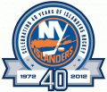 New York Islanders 2011 12 Anniversary Logo Sticker Heat Transfer