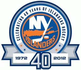 New York Islanders 2011 12 Anniversary Logo decal sticker