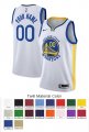 Golden State Warriors Custom Letter and Number Kits for Association Jersey Material Twill