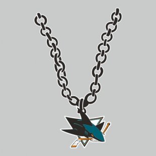 San Jose Sharks Necklace logo Sticker Heat Transfer