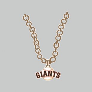 San Francisco Giants Necklace logo Sticker Heat Transfer