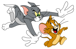 Tom and Jerry Logo 19 Sticker Heat Transfer