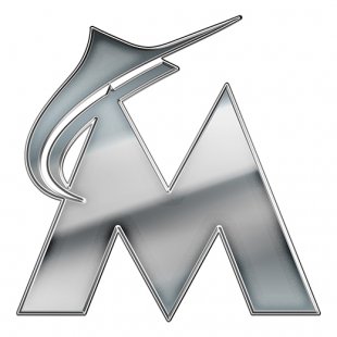 Miami Marlins Silver Logo decal sticker