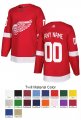 Detroit Red Wings Custom Letter and Number Kits for Home Jersey Material Twill