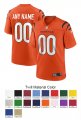 Cincinnati Bengals Custom Letter and Number Kits For Orange Jersey 02 Material Twill