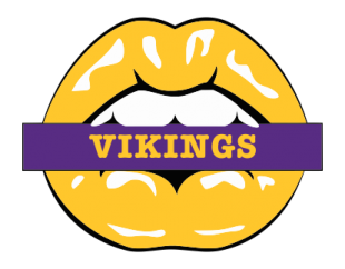 Minnesota Vikings Lips Logo Sticker Heat Transfer