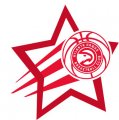 Atlanta Hawks Basketball Goal Star logo Sticker Heat Transfer