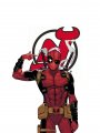 New Jersey Devils Deadpool Logo Sticker Heat Transfer
