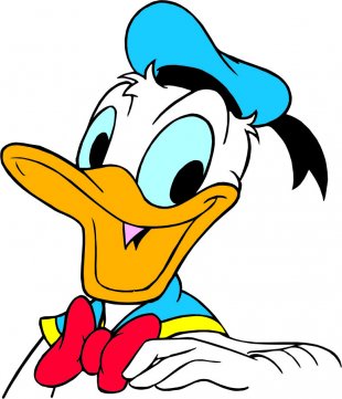 Donald Duck Logo 50 decal sticker