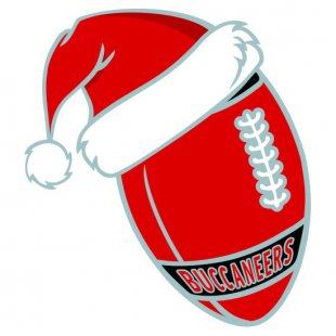 Tampa Bay Buccaneers Football Christmas hat logo Sticker Heat Transfer