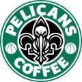 New Orleans Pelicans Starbucks Coffee Logo decal sticker