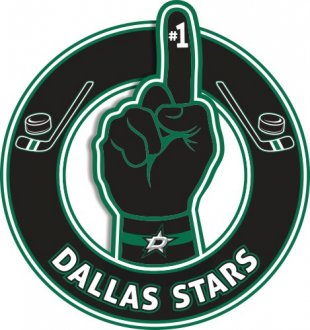 Number One Hand Dallas Stars logo Sticker Heat Transfer
