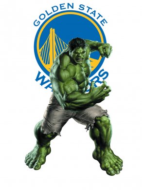 Golden State Warriors Hulk Logo decal sticker