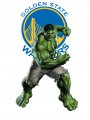 Golden State Warriors Hulk Logo decal sticker