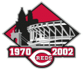 Cincinnati Reds 2002 Stadium Logo Sticker Heat Transfer