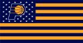 Indiana Pacers Flag001 logo decal sticker