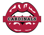 Arizona Cardinals Lips Logo decal sticker