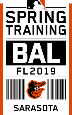 Baltimore Orioles 2019 Event Logo decal sticker