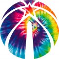 Washington Wizards rainbow spiral tie-dye logo decal sticker