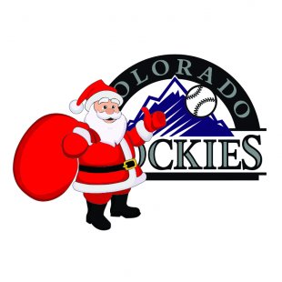 Colorado Rockies Santa Claus Logo decal sticker