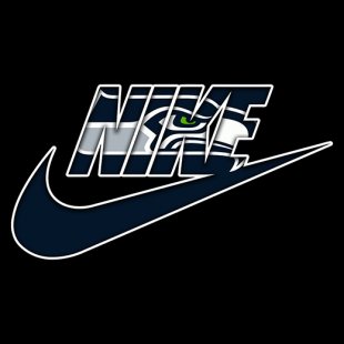 Seattle Seahawks Nike logo decal sticker