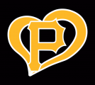 Pittsburgh Pirates Heart Logo Sticker Heat Transfer
