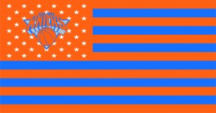 New York Knickerbockers Flag001 logo Sticker Heat Transfer