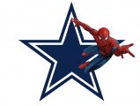 Dallas Cowboys Spider Man Logo decal sticker