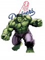 Los Angeles Dodgers Hulk Logo Sticker Heat Transfer