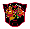 Autobots Chicago Blackhawks logo decal sticker