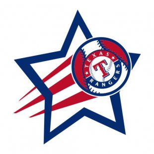 Texas Rangers Baseball Goal Star logo Sticker Heat Transfer