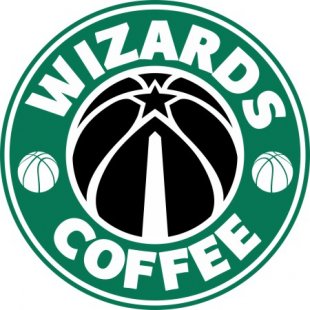 Washington Wizards Starbucks Coffee Logo decal sticker