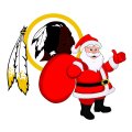 Washington Redskins Santa Claus Logo Sticker Heat Transfer
