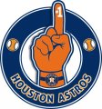 Number One Hand Houston Astros logo Sticker Heat Transfer