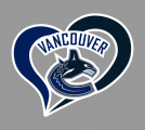 Vancouver Canucks Heart Logo Sticker Heat Transfer