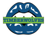 Minnesota Timberwolves Lips Logo decal sticker