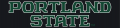 Portland State Vikings 2016-Pres Wordmark Logo 03 Sticker Heat Transfer