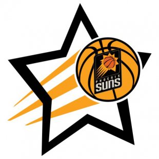 Phoenix Suns Basketball Goal Star logo decal sticker