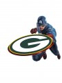 Green Bay Packers Captain America Logo decal sticker