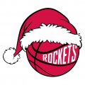 Houston Rockets Basketball Christmas hat logo Sticker Heat Transfer